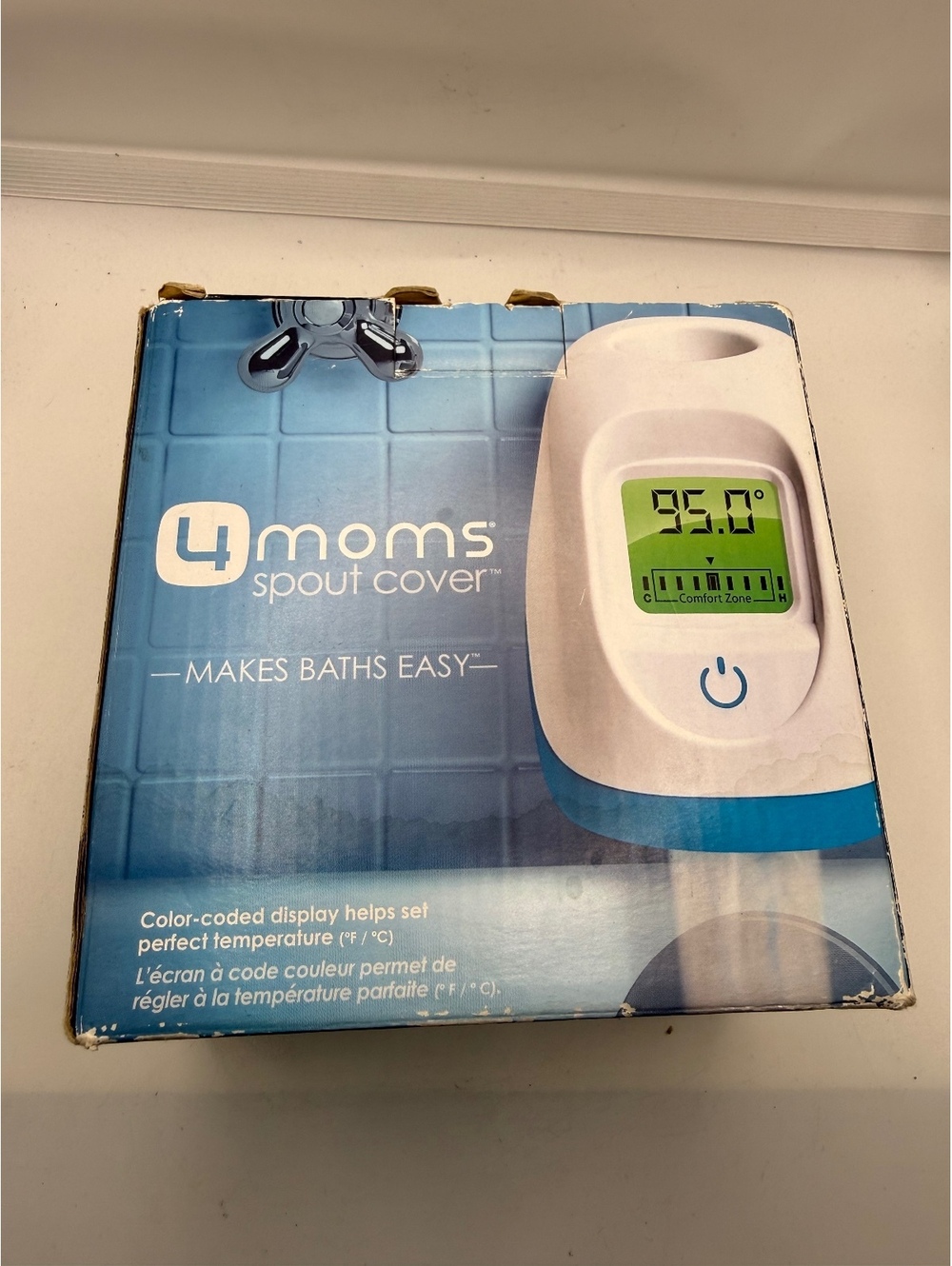 4moms Spout Cover Bath Thermometer with Color-Coded Display